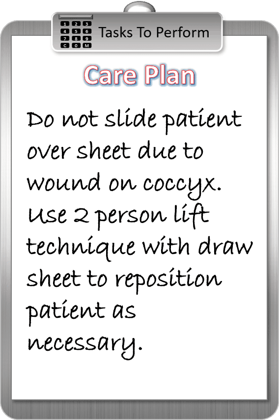 draw sheet care plan