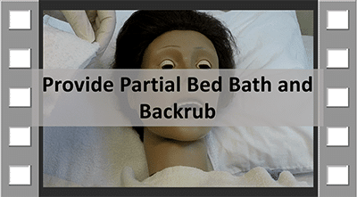 You are currently viewing Provide Partial Bedbath and Backrub CNA Skill
