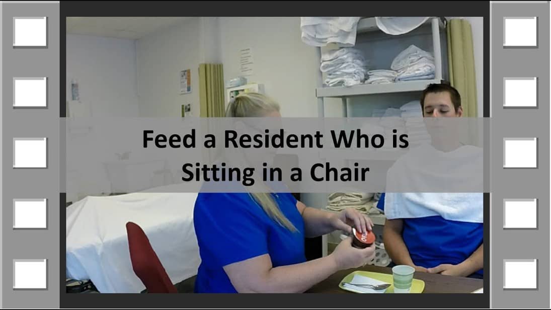 Feed a Resident in a Chair 