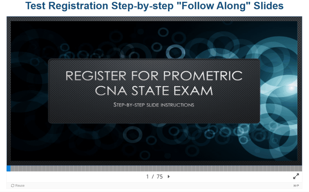 Online CNA Test Registration for Florida