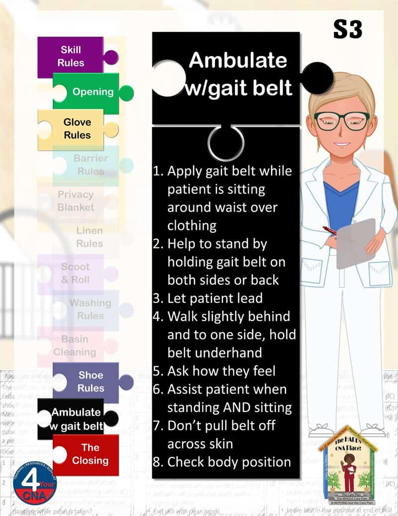Ambulate with a Gait Belt - 4YourCNA